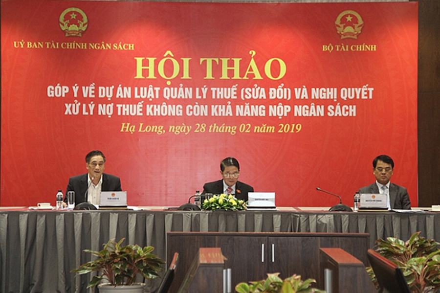 Xử lý nợ thuế không còn khả năng thu hồi: Quốc hội cần ban hành nghị quyết riêng